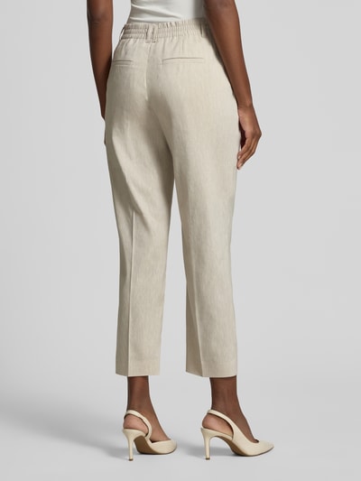 DRYKORN Hose aus Leinen-Mix mit Bügelfalten Modell 'SEARCH' Sand Melange 5