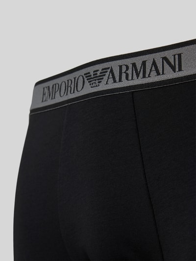 Emporio Armani Trunks mit Label-Bund im 3er-Pack Black 2