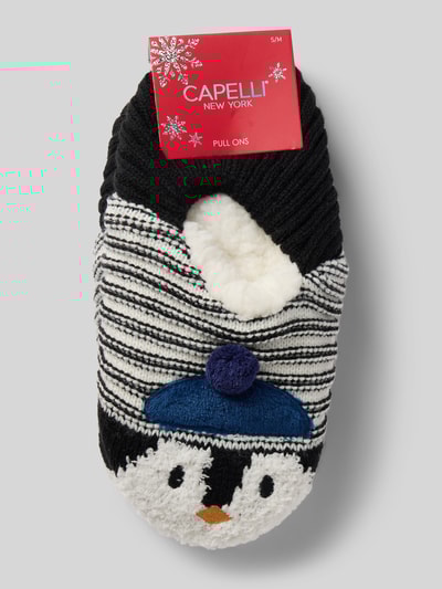 CAPELLI NEW YORK Hausschuhe mit rutschhemmender Sohle Black 3