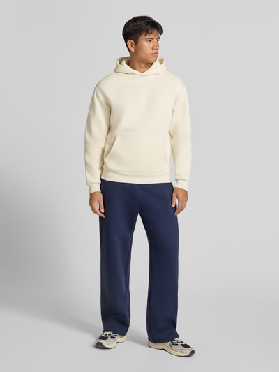 REVIEW Regular Fit Hoodie aus Baumwoll-Mix mit Label-Detail Ecru 1