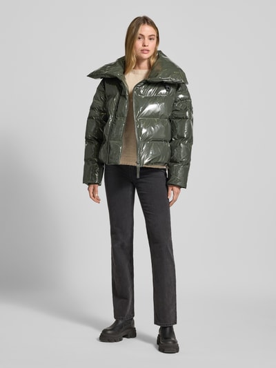 RAINS Kurtka pikowana z zamkiem błyskawicznym dwustronnym model ‘Alta Vision’ Oliwkowy 1