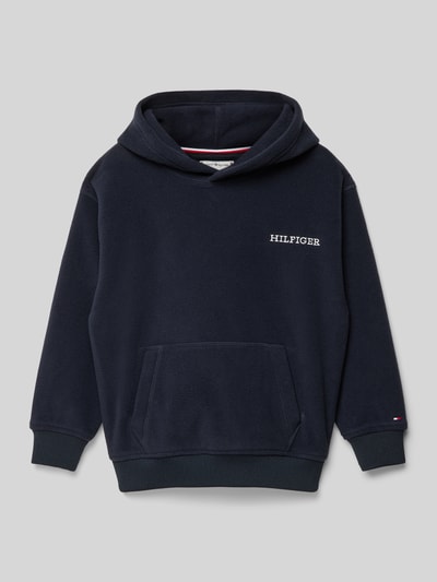 Tommy Hilfiger Teens Hoodie mit Logo-Stitching Modell 'POLAR' Marine 1