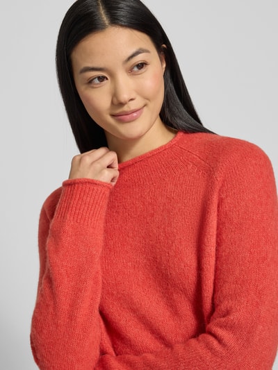 BOSS Orange Regular fit gebreide pullover van wolmix met alpaca, model 'C_FESPERANASY' Rood - 3