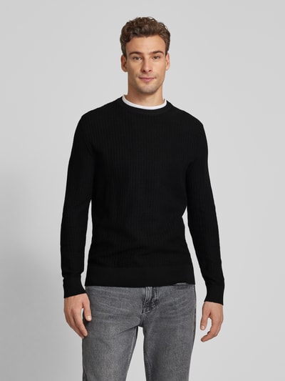 Tom Tailor Denim Strickpullover im 2-in-1-Look Black 4