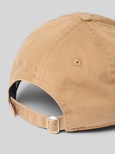 Produktfoto, Basecap aus Baumwolle mit Stitching von New Era in Beige, verstärkter Schirm, größenverstellbar, feine Textur