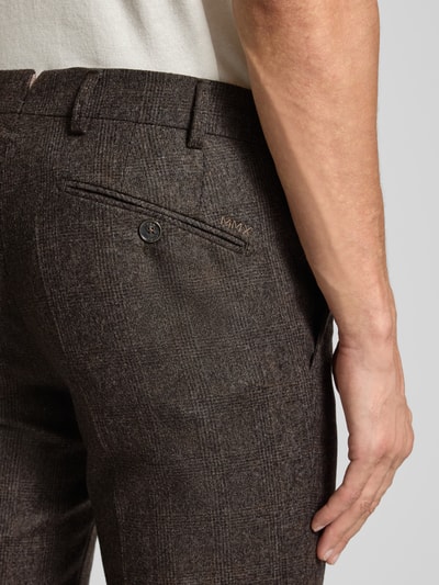 Mmx Stoffhose mit Bügelfalten Dunkelbraun 3