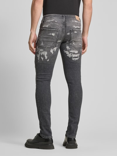 Antony Morato Tapered Fit Jeans im Destroyed-Look Black 5