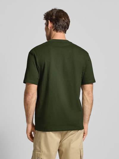 HUGO T-Shirt mit Logo-Print Modell 'Dapolino' Dunkelgruen 5