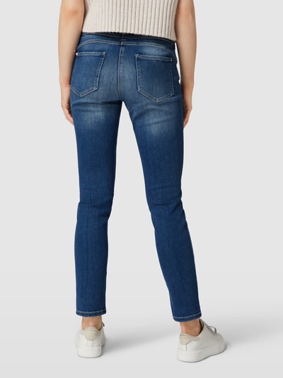 Cambio Slim Fit Jeans mit Ziernähten Modell 'PARLA' Blau 5