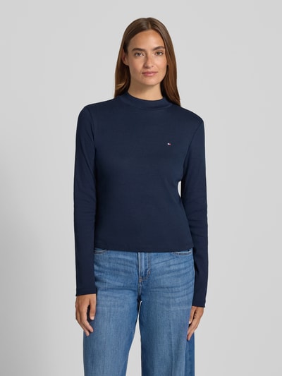 Tommy Hilfiger Slim fit shirt met lange mouwen van puur katoen Marineblauw - 4