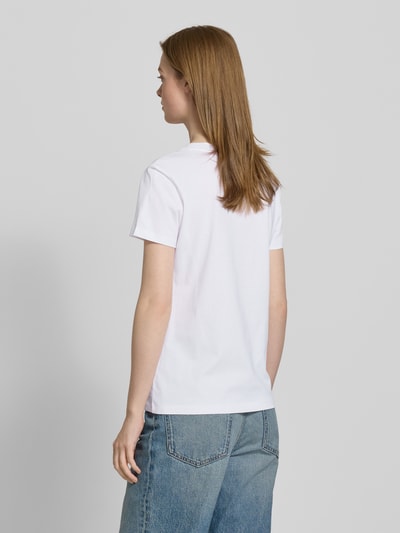 BOSS Orange Regular fit T-shirt van puur katoen Wit - 5