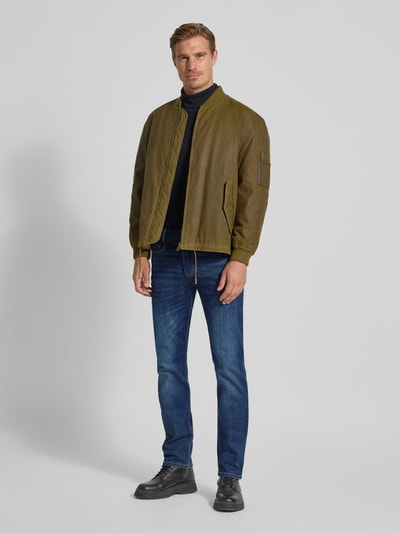 MAC Slim Fit Jeans im 5-Pocket-Design Modell 'Arne' Dunkelblau 1
