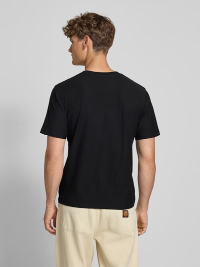 Jack & Jones T-Shirt mit geripptem Rundhalsausschnitt BLACK 5