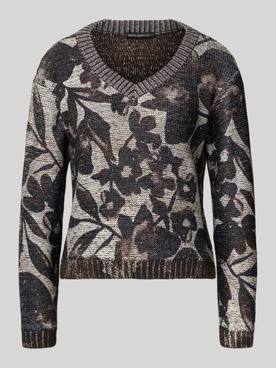 Betty Barclay Strickpullover mit gerippten Abschlüssen Dunkelbraun 2