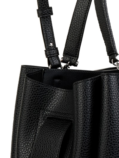 Emporio Armani Torba shopper z materiału skóropodobnego Czarny 6