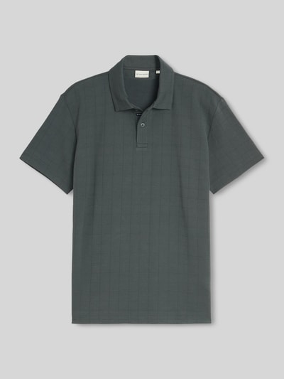 Tom Tailor Regular Fit Poloshirt aus reiner Baumwolle Modell 'structured polo' Oliv 2