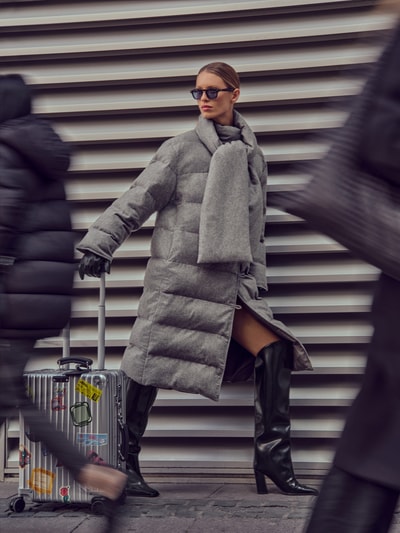 BOSS Regular Fit Steppmantel mit Wende-Option Modell 'PASHIZA' Hellgrau Melange 6