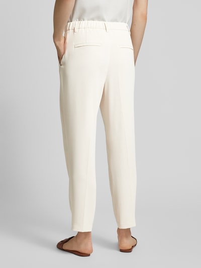 MAC Regular Fit Bundfaltenhose mit Gürtelschlaufen Modell 'Calla' Offwhite 5