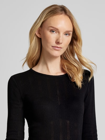 Vero Moda Regular Fit Langarmshirt aus reiner Baumwolle Modell 'LISA'
 Black 3