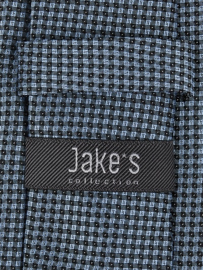 Jake*s Slim Fit Krawatte aus Seide mit feinem Allover-Muster Bleu 2