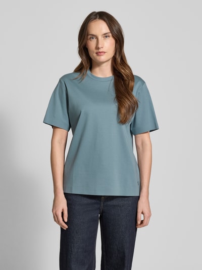 BOSS Relaxed Fit T-Shirt aus reiner Baumwolle Modell 'EHARPA' Rauchblau 4