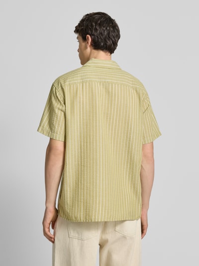 Jack & Jones Freizeithemd mit Knopfleiste Modell 'LUKE' Khaki 5