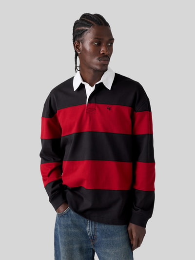 Levi's® Rugbyshirt mit kontrastierendem Polokragen Rot 1