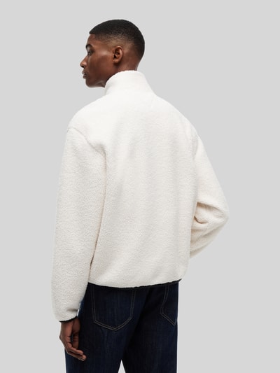 Tommy Jeans Regular Fit Fleecejacke mit Logo-Stitching Offwhite 5