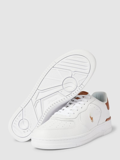 Polo Ralph Lauren Sneaker mit Kontrastbesatz Modell 'MASTERS' Weiss 4
