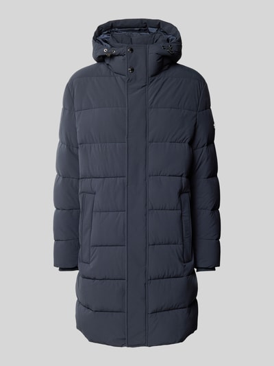 JOOP! Collection Gewatteerde lange jas met steekzakken, model 'Winsten' Marineblauw - 2