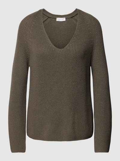 Better Rich Gebreide pullover met structuurmotief, model 'Corry' Roodbruin - 2