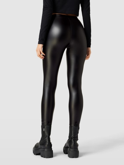 Review Basic Leggings aus Kunstleder Black 5