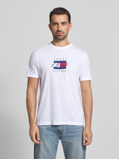 Tommy Hilfiger Regular Fit T-Shirt aus reiner Baumwolle Weiss 4