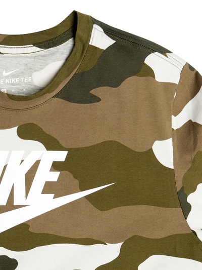 Nike T-Shirt mit Logo-Print  Oliv 2