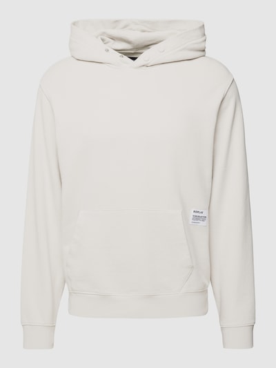 Replay Hoodie met labelpatch Lichtgrijs - 2