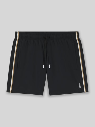 BOSS Badeshorts mit Tunnelzug Modell 'ICONIC' Black 1