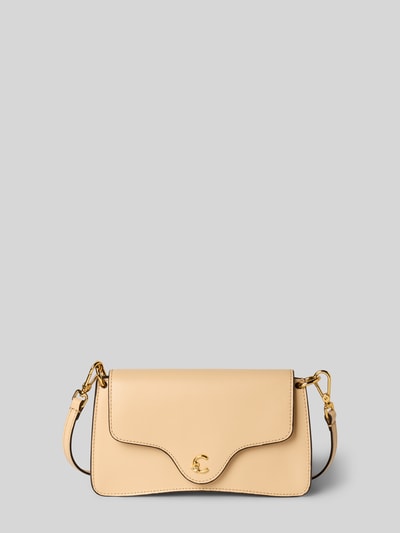 Coccinelle Handtas met labeldetail Lichtgeel - 2