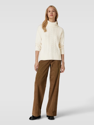 Tom Tailor Gebreide pullover met kabelpatroon Beige - 1