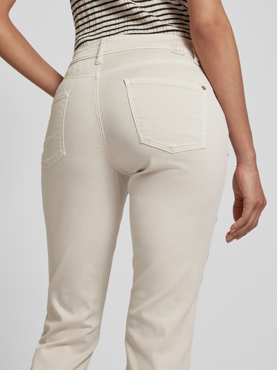 Cambio Slim fit jeans in 5-pocketmodel, model 'PIPER' Lichtgeel - 3