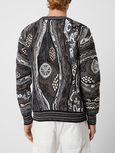 Carlo Colucci Pullover mit strukturiertem Muster (black) online kaufen