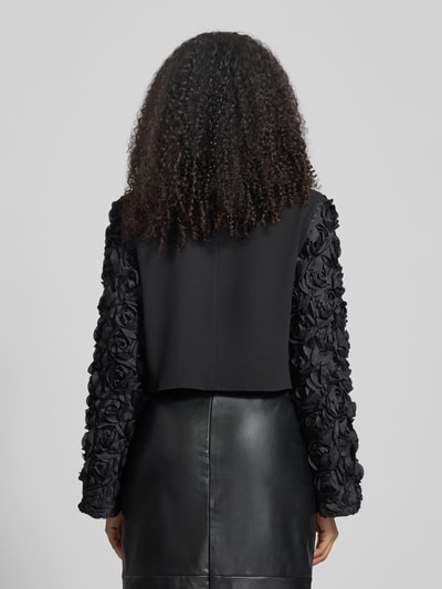 Gestuz Cropped Blusenshirt mit Rundhalsausschnitt Modell 'ingrid' Black 5