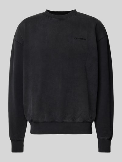 Pegador Sweatshirt mit Label-Stitching Black 1