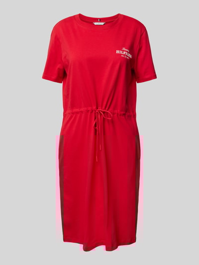 Tommy Hilfiger Oversized Freizeitkleid aus reiner Baumwolle Rot 2