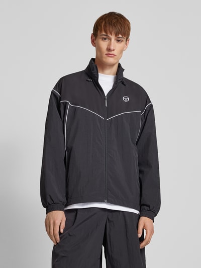 SERGIO TACCHINI Trainingsjack met opstaande kraag, model 'ISPICA' Zwart - 4