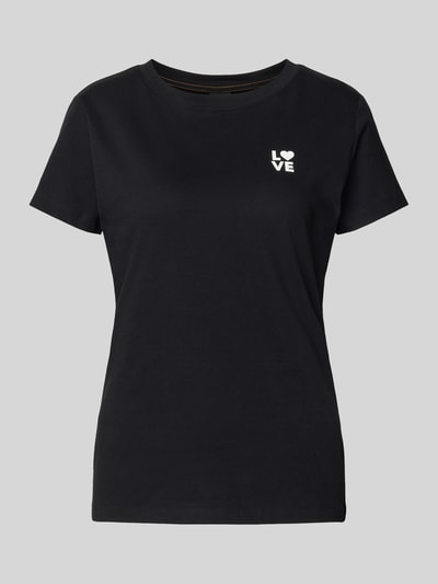 BOSS Orange Regular fit T-shirt van puur katoen Zwart - 2