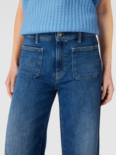 Cambio Straight Fit Jeans mit Label-Details Modell 'AILEEN' Modell AILEEN Blau 3