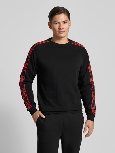 HUGO Regular fit sweatshirt van puur katoen, model 'LIAM' Zwart - 4