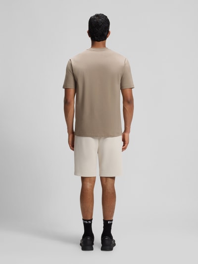 BOSS Green Regular Fit T-Shirt aus Baumwollmix Sand 5