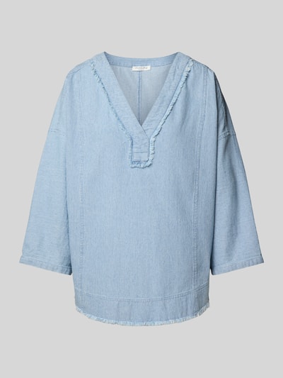 Christian Berg Woman Relaxed fit blouse met V-hals Blauw - 2