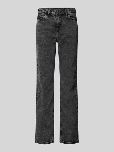 Pieces Straight Fit Jeans aus Baumwoll-Mix Modell 'KELLY' Black 2